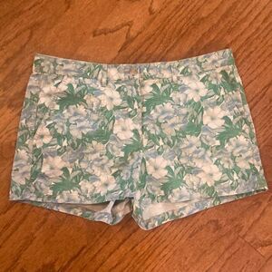 Gap size 10 shorts, floral, print with blues and greens and whites